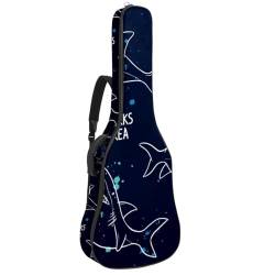 Niaocpwy Aesthetic Flower Mandala Full Size Guitar Bag Padded Acoustic Guitar Case Gigbag for Electric Bass Classical Guitar, Mehrfarbig 05, 42.9x16.9x4.7 in, Taschen-Organizer von Niaocpwy