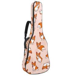 Niaocpwy Gitarren-Gigbag 1 cm dicke Polsterung, wasserdichte Gitarrentasche für E-Bass, Konzertgitarre, Mehrfarbig 07, 42.9x16.9x4.7 in, Taschen-Organizer von Niaocpwy