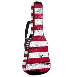 Niaocpwy Gitarrentasche für Akustikgitarre, gepolstert, für E-Gitarre, Bass, klassische Gitarre, Aquarell-Gelb mit Blumenmuster, Multicolor 08, 42.9x16.9x4.7 in, Taschen-Organizer von Niaocpwy