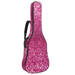 Niaocpwy Tasche für Akustikgitarren, wasserdicht, mit verstellbarem Schultergurt und Taschen, Lavendelblüten, Multicolor 08, 42.9x16.9x4.7 in, Taschen-Organizer von Niaocpwy