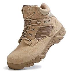 Niber Stiefel Herren Mid Taktisch Kampfstiefel Outdoor Militär Security Schuhe Männer Alles Gelände Stiefel zum Wandern Jagen Arbeiten Armee Airsoft Combat von Niber