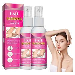 2023 New Junrinogin Semi-permanent Hair Removal Spray,Natural Permanent Hair Removal Spray Stop Hair Growth Inhibitor Remover Cream for Men Women. (Woman 2PC) von Niblido