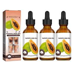 GFOUK Papaya Seed Oil, Papaya Seed Oil,Papaya Oil Organic For Skin, Skin Brightener,Combat Skin Imperfections, Large Pores, Dark Spots And Blemishes. (3PC) von Niblido