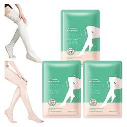 Skinetic Colostrum Nicotinamid Lange Beinmaske, Niacinamid Hydrating Leg Mask, Niacinamid Hydrating Long Leg Mask Foot Peel Mask Long Leg, Moisturizing Nourishing Exfoliating Foot Mask (3Box) von Niblido