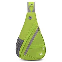 Unisex Leichter Schulter-Rucksack für Wandern Brusttasche Pack, Radfahren, Reisen, Tagesrucksack für Männer, Frauen, Jugendliche, Grün von NicelyWe