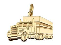 Anhänger LKW Sattelzug Gold 333 Kenwoorth Truck Trucker Gelbgold Unisex 8 Karat von Nicht Zutreffend