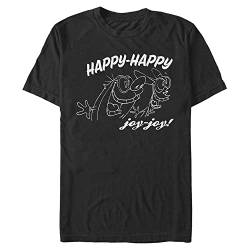 Nickelodeon Herren Happy Joy T-Shirt, schwarz, L Groß Tall von Nickelodeon