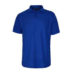 Nicky Adams Herren Premium Kurzarm Poloshirt Pique Arbeit T-Shirts Golf Tee Polycotton Einfarbig Casual Sport Top, königsblau, L von Nicky Adams Countrywear