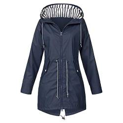 Nidddiv Damen Regenmäntel Outdoor Regenmäntel Wasserdicht Einfarbig Kapuzenjacken Winddichte Hoodies Für Frauen Langarm Reißverschluss Taschen Outerdoor Jacken Übergroße Hoodie Frauen Gelb Jacken, von Nidddiv