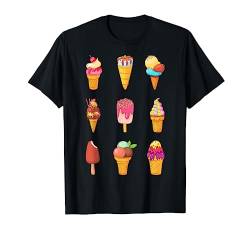 Eis Eisbecher Softeis Eiskrem Eiscreme Speiseeis Eisspeisen T-Shirt von Niedliche Food Nahrungsmittel Lebensmittel Designs
