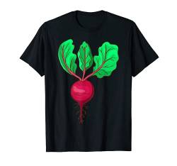 Rote Beete Bete Rübe Gemüse Vegetarisch Veganer Vegetarier T-Shirt von Niedliche Food Nahrungsmittel Lebensmittel Designs