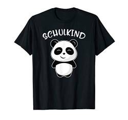 Schulkind Panda Süße Pandas Einschulung Schüler Erstklässler T-Shirt von Niedliche Geschenke & Produkte zur Einschulung