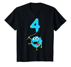 Kinder 4 Geburtstag Monster Geschenk 4 Jahrefür Jungen T-Shirt von Niedliche Kinder Geburtstag Tiere Geschenk