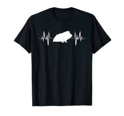 Guinea Pig Silhoutte Herzschlag Kleidung Meerschweinchen T-Shirt von Niedliche Meerschwein Kleidung