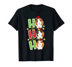 Ho Ho Ho Weihnachts Outfit Kleidung Geschenk Meerschweinchen T-Shirt von Niedliche Meerschwein Kleidung