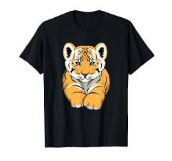 Wildtiere Tiere Niedliches Baby Tiger Naturliebhaber T-Shirt von Niedliche Tiger Wildkatzen Dschungeltiere