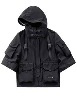 Niepce Inc Japanese Streetwear Techwear Herren Weste, Schwarz1, M von Niepce Inc