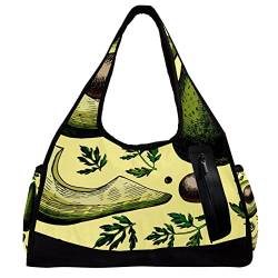 Sporttasche,Umhängetasche,große Geldbörsen,Sporttaschen,Avocado,Reise-Duffel-Handtaschen für Frauen von NigelMu