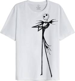 Nightmare Before Christmas Damen Wojackdts018 T-Shirt, weiß, M von Nightmare Before Christmas