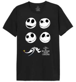 Nightmare Before Christmas Herren Mejackdts004 T-Shirt, Schwarz, L von Nightmare Before Christmas