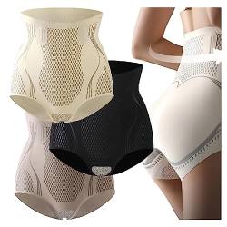 2023 New Ice Silk Ion Fiber Repair Shaping Device,IonSilk Sculpt+ Ice Silk Ion Shaping Shorts,Shapermov Ion Shaping Shorts Tourmaline Fabric,Unique Fiber Restoration Shaper for Women (XL, Mixed 3Pcs) von Nihexo