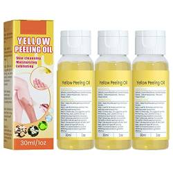 30ml Super Strength Yellow Peeling Oil Lightening Exfoliating Dark Skin for Body, Yellow Peeling Oil for Dark Skin, Yellow Peeling Oil Extra Strength, for Dark Skin, Body, Face, Dark Spots (3Pcs) von Nihexo