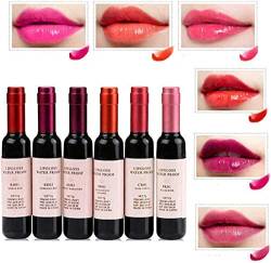 6 Colors Wine Lipstick Matte Long Lasting Waterproof Lip Tint Set Lip Gloss Lip Stain,Wine Bottle Lipstick Liquid Lipgloss,Waterproof,Wine Lip Tint,Ideas Gift for Girlfriends,Women,Moms (6Colors) von Nihexo