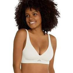 Niidor Nahtloser BH UnsichtBra V-Ausschnitt Unsichtbarer Komfort-BH High Elastizität Bralette Drahtloser Bralette Dünner Weicher Damen BH ohne Buegel von Niidor