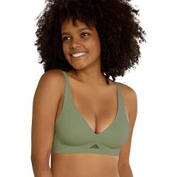 Niidor Nahtloser BH UnsichtBra V-Ausschnitt Unsichtbarer Komfort-BH High Elastizität Bralette Drahtloser Bralette Dünner Weicher Damen BH ohne Buegel von Niidor