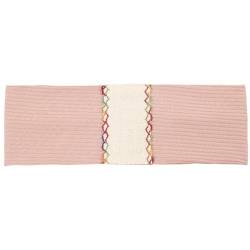 Einfarbiges, elastisches Haarband für Damen, weiches Gurtband, Kopfbedeckung, einfarbiges Haarband, Turban, Weiß / Rosa von Niiyyjj