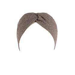 Einfarbiges gedrehtes Damen-Stirnband, Turban-Haarband, weich, elastisch, Sport-Stirnbänder, Grau von Niiyyjj