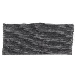 Magisches elastisches Haarband für Damen, Sommer, plissiert, für Mädchen, Stretch, flach, Turban, Dunkelgrau, 9 Silber von Niiyyjj