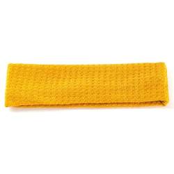 Niiyyjj Handgefertigtes Haarband für Damen, modisch, Bonbonfarben, für Mädchen, einfarbig, Gelb von Niiyyjj