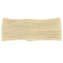 Niiyyjj Magisches, elastisches Haarband für Damen, Sommer, plissiert, metallische Farbe, dehnbar, Beige / Gold von Niiyyjj