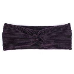 Niiyyjj Magisches, elastisches Haarband für Damen, Sommer, plissiert, metallische Farbe, dehnbar, Violett, 1 von Niiyyjj