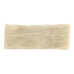 Niiyyjj Magisches elastisches Haarband für Damen, Sommer, plissiert, für Mädchen, Stretch, flach, Turban, Beige / Gold von Niiyyjj