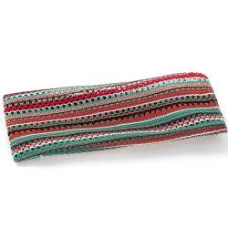 Vintage-Haarband mit mehrfarbigem Streifen, für Damen und Herren, elastisch, Boho-Stil, flach, GN von Niiyyjj
