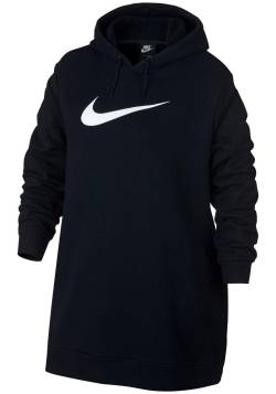 Große Größen: Nike Sportswear Sweatkleid »WOMEN NIKE SPORTSWEAR SWOOSH HOODIE OS FRENCHTERRY PLUS SIZE«, schwarz, Gr.XXL von Nike Sportswear