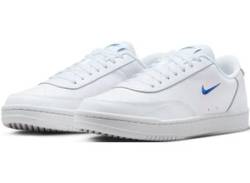 Sneaker NIKE SPORTSWEAR "Court Vintage" Gr. 38,5, weiß (weiß, blau) Schuhe Schnürhalbschuhe von Nike Sportswear