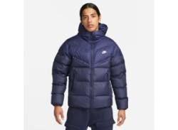 Windbreaker NIKE SPORTSWEAR "STORM-FIT WINDRUNNER MEN'S INSULATED HOODED JACKET" Gr. S, blau (midnight navy, obsidian, sail) Herren Jacken Outdoorjacken von Nike Sportswear