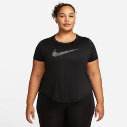 Große Größen: Laufshirt, schwarz, Gr.44/46 von Nike