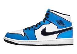 Jordan Herren 1 Mid SE Signal Blue/Black-White (DD6834 402), (Signalblau/Weiß/Schwarz), 43 EU von Nike