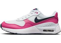 NIKE AIR MAX SYSTM (GS) Sneaker, White/Obsidian-Fierce PINK-Pure PLA, 36.5 EU von Nike