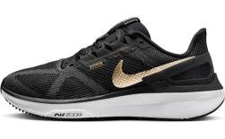 NIKE Damen W Air Zoom Struktur 25 Niedrig, Schwarz/Gold/Weiß (Black Metallic Gold White Dk Smoke Grey), 38 EU von Nike