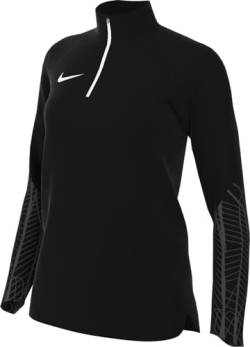 NIKE Damen W NK DF STRK23 DRIL TOP T-Shirt, Black/Black/Anthracite/White, L von Nike