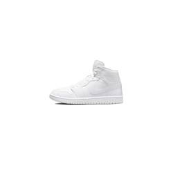 NIKE Damen WMNS AIR Jordan 1 MID Sneaker, White/White-White, 37.5 EU von Nike