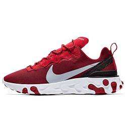 Nike, React Element 55, Leichtathletik-Schuh für Herren, - Gym Red, Wolf Grey-white Black - Größe: 40.5 EU von Nike