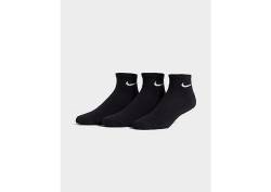 Nike 3 Pack Cushioned Quarter Socken Herren - Damen, Black/White von Nike