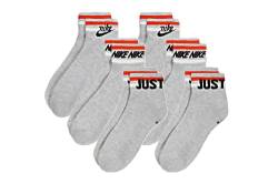 Nike 6 Paar Everyday Essential Ankle Sneakersocken Socken Quarter Unisex DX5080, Farbe:grau, Socken Neu:46-50 von Nike
