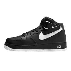 Nike Air Force 1 Mid '07 Herrenschuhe, Größe 42, Schwarz/Weiß-Schwarz, schwarz/weiß-schwarz, 42 EU von Nike